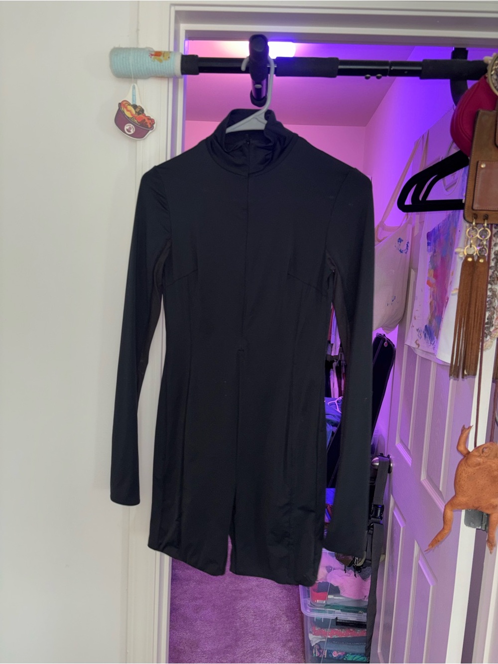 lululemon athletica Black Long-Sleeve Jumpsuit